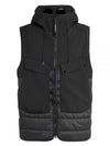 Shell R Mix Goggle Hooded Padded Vest Black - CP COMPANY - BALAAN 2