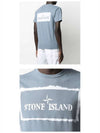 Stencil One Logo Short Sleeve T-Shirt Powder Blue - STONE ISLAND - BALAAN 6