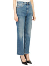 Crop Flared Jeans Blue - GOLDEN GOOSE - BALAAN 6