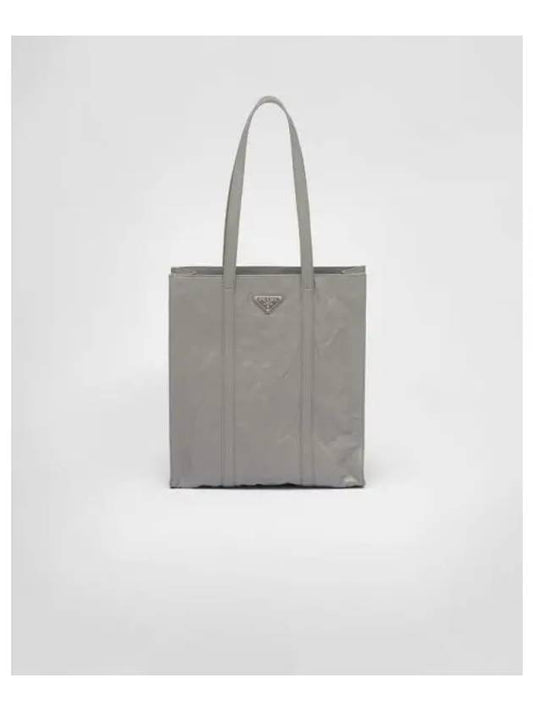 Small Antique Nappa Leather Tote Bag Slate Grey - PRADA - BALAAN 2