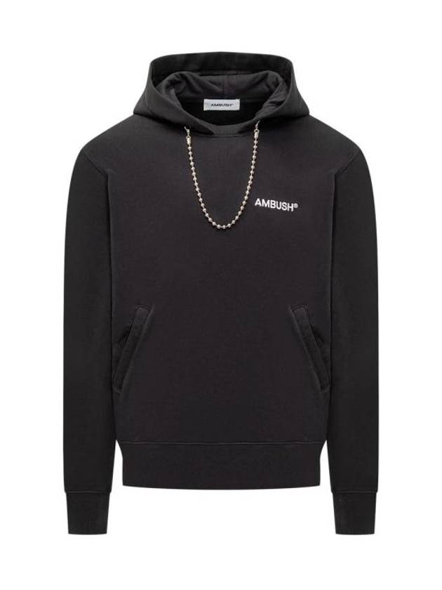 Ball Chain Detail Hoodie Black - AMBUSH - BALAAN 2