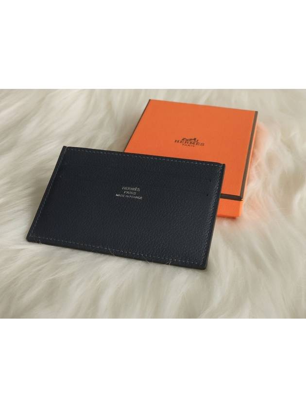 Citizen Twill Card Wallet Slot Holder Navy H085285CA AB - HERMES - BALAAN 3