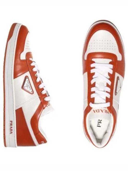 Downtown leather sneakers - PRADA - BALAAN 1