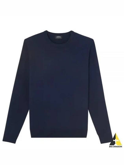 King Merino Wool Knit Top Dark Navy - A.P.C. - BALAAN 2