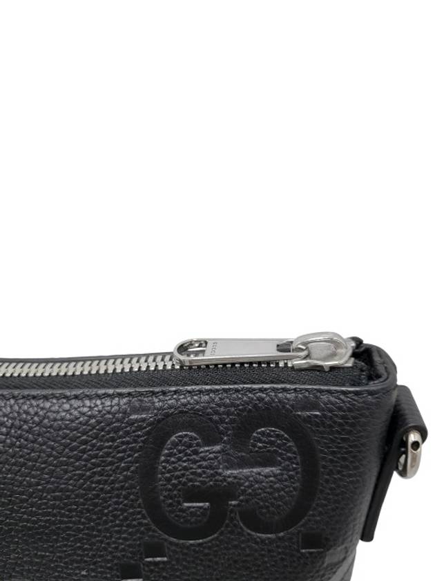 696009 Black leather jumbo GG medium messenger cross bag - GUCCI - BALAAN 7