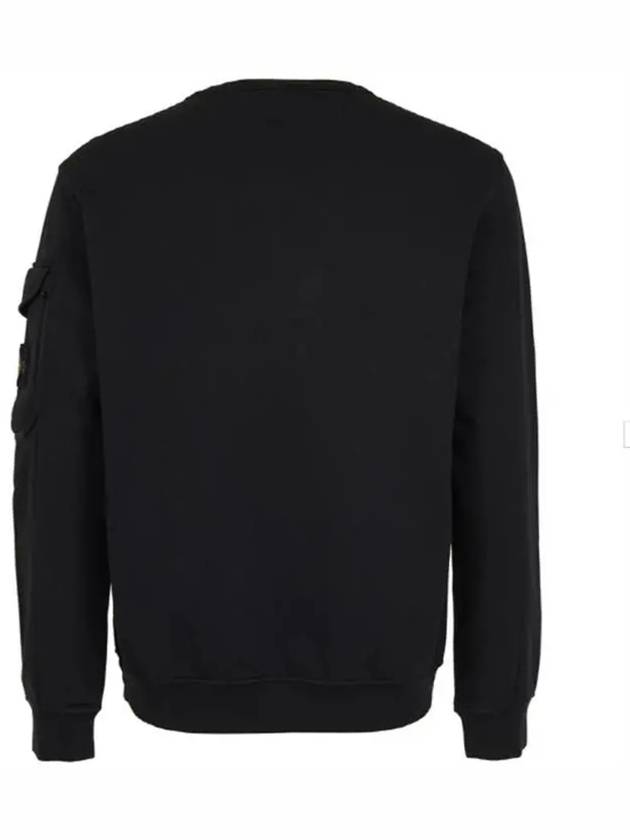 Waffen Patch Zipper Pocket Sweatshirt Black - STONE ISLAND - BALAAN 4