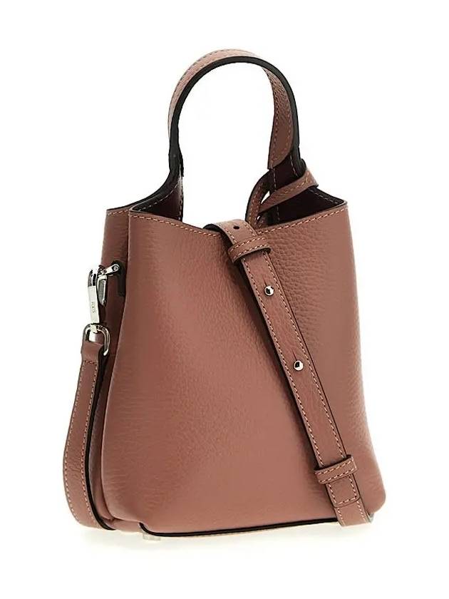 Micro Leather Mini Tote Bag Pink - TOD'S - BALAAN 4