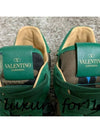 Rock Runner Camouflage Low Top Green Leather Sneakers 43 280 - VALENTINO - BALAAN 3