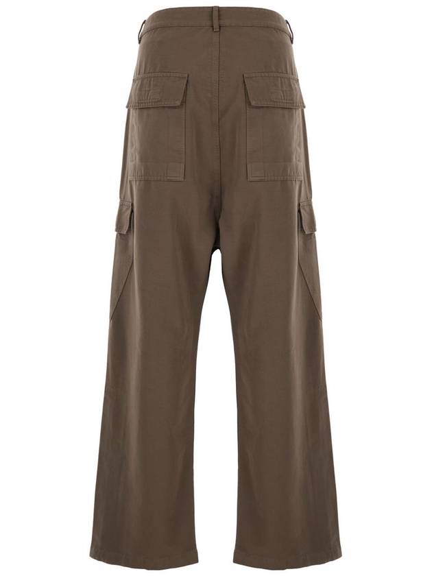 Brown Cargo Trousers In Cotton Man - RICK OWENS - BALAAN 2