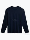 ACE MOCK NECK LS T SHIRT FMJT10072 9999 Men's Ace Mock Neck Long Sleeve T-Shirt - J.LINDEBERG - BALAAN 2