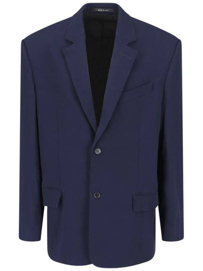 Regular Tailored Jacket Navy - BALENCIAGA - BALAAN 2