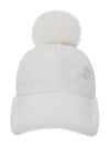 Women s Brim Fur Padded Inner Ear Cap IPL4WCP171 WH - IJP DESIGN - BALAAN 2