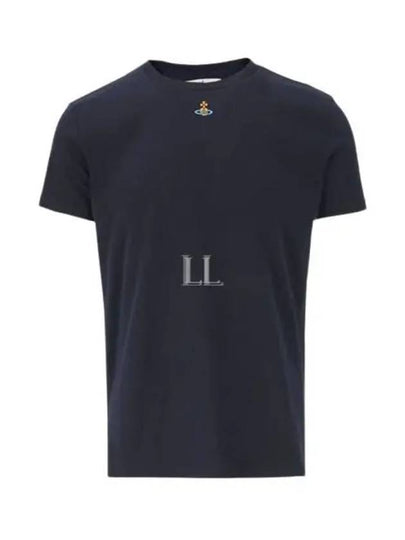 Embroided ORB Peru Short Sleeve T-Shirt Navy - VIVIENNE WESTWOOD - BALAAN 2