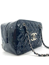 Patent silver shoulder bag - CHANEL - BALAAN 4