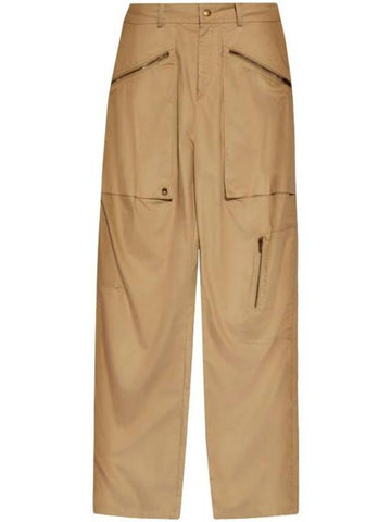 Straight Pants PA0341FCB2G05I 67KI KHAKI - ISABEL MARANT - BALAAN 1