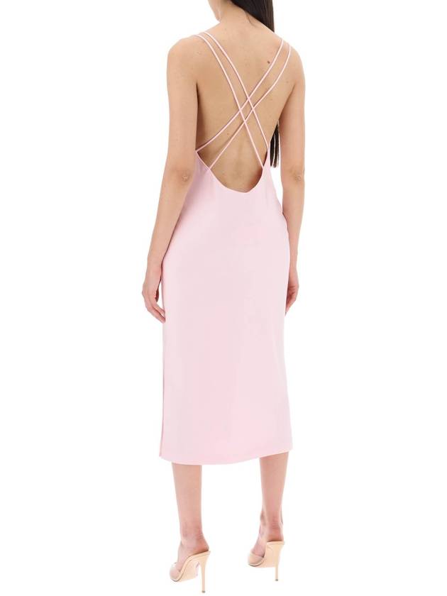 satin midi slip dress for a - ROTATE - BALAAN 3