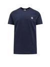 Embroidered Logo Short Sleeve T-Shirt Navy - BURBERRY - BALAAN 1