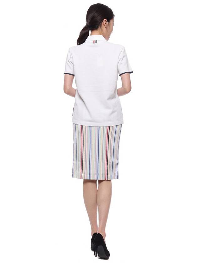 23 ss Striped Midi Skirt FJK093A J0069 996 B0110822434 - THOM BROWNE - BALAAN.