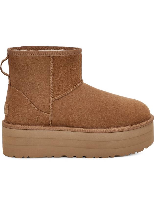 Classic Mini Platform Suede Winter Boots Chestnut - UGG - BALAAN 1