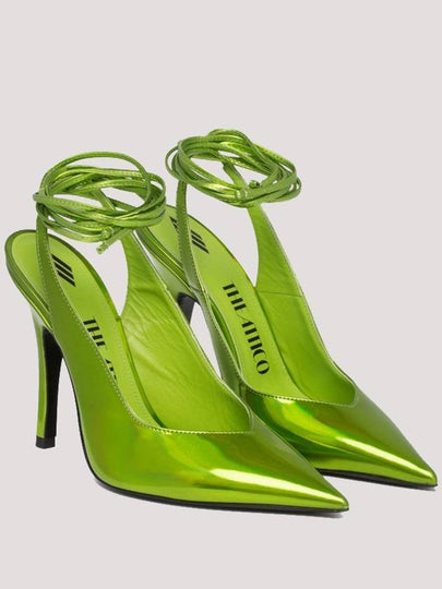 The Attico Lime Green Venus Pumps - THE ATTICO - BALAAN 2