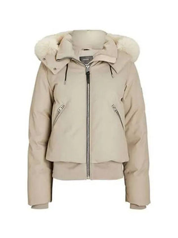 CORY Women s Short Padded Jacket Banding Ivory Beige SHC0253 271588 - MACKAGE - BALAAN 1