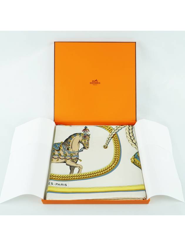 French origin Carre 90 Grand Apparat women s silk scarf H001364S - HERMES - BALAAN 6