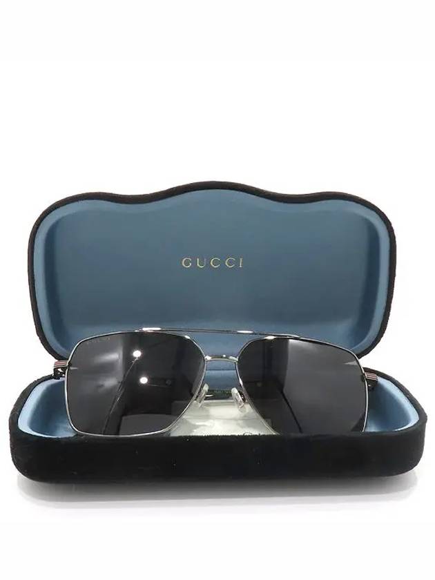 GG1053SK side three stripe logo navigator men s sunglasses - GUCCI - BALAAN 6