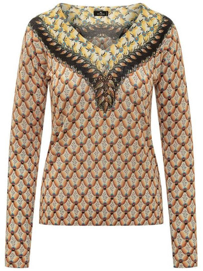 floral print knit top 196599221 - ETRO - BALAAN 2