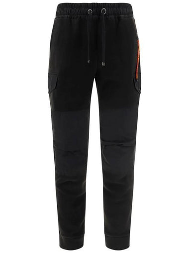 Custer Fleece Track Pants Black - PARAJUMPERS - BALAAN 1