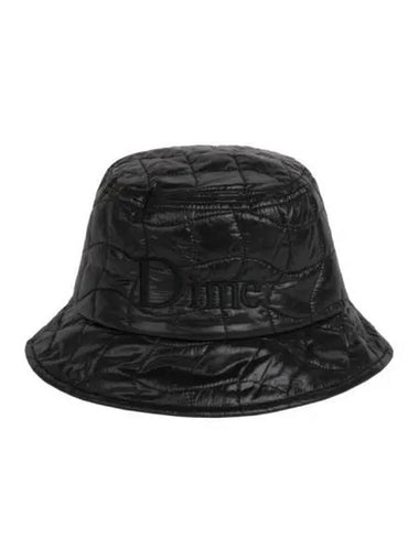 Quilted Outline Bucket Hat Black - DIME - BALAAN 1