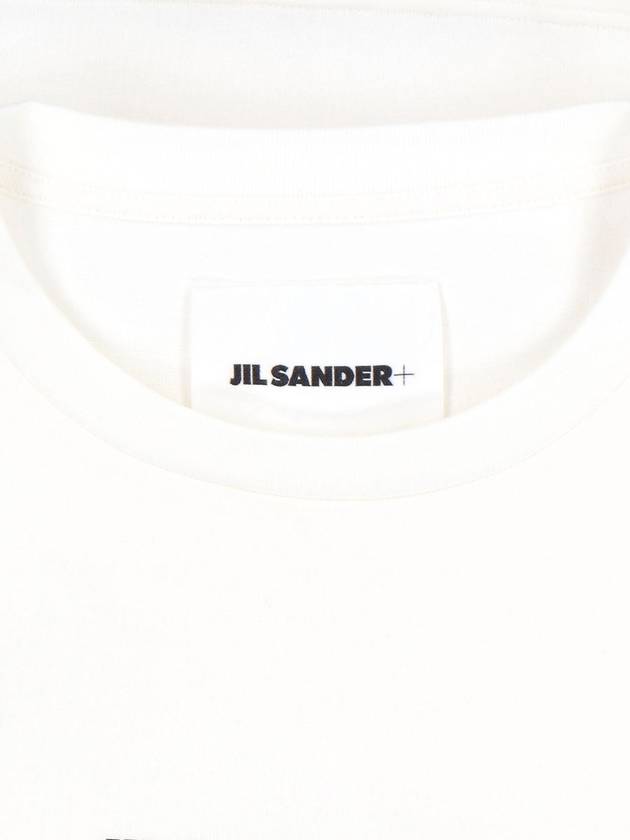 Small Logo Print Long Sleeve T-Shirt White - JIL SANDER - BALAAN 5