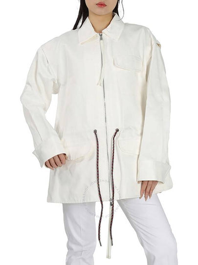 drawstring zip-up jacket white - MONCLER - BALAAN 2