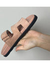 Chypre sandals suede nude pink - HERMES - BALAAN 4