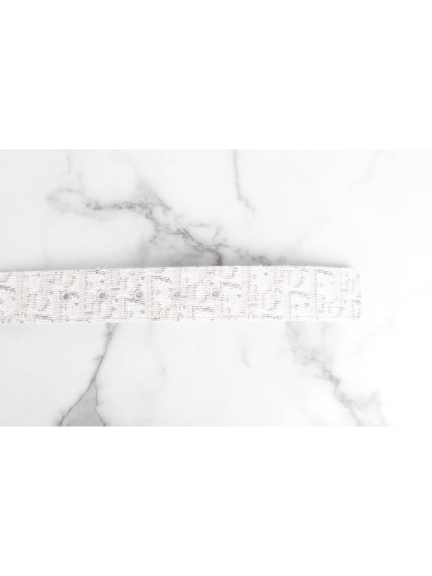 CD logo oblique white men s belt - DIOR - BALAAN 4