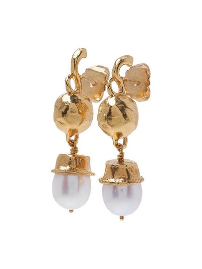 Return to Innocence Pearl Earrings FJ5519 ABRZ 24GOLD - ALIGHIERI - BALAAN 2