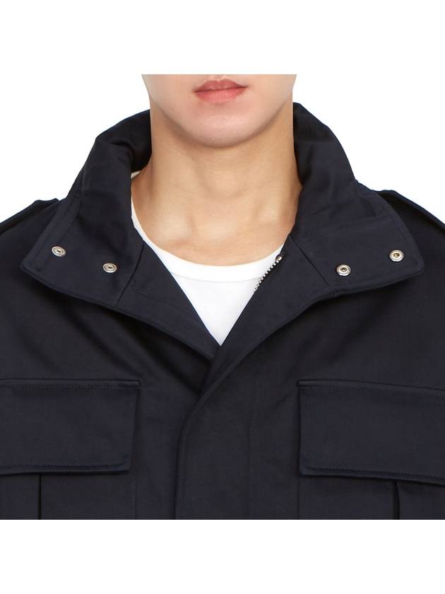 Pocket Patch Jacket Nautic Blue - AMI - BALAAN 10