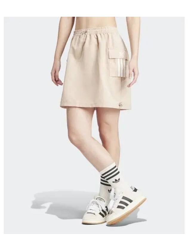 3 Stripe Short Cargo H Line Skirt Magic Beige - ADIDAS - BALAAN 2