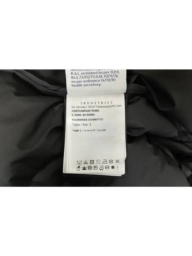 1A00160 54A81 999 FOURMINES Furmin hood black short down padding - MONCLER - BALAAN 7