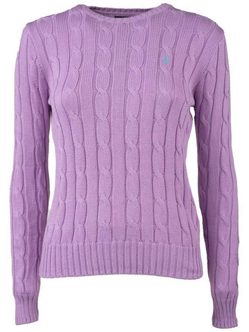 Ralph Lauren Plaited Cotton Crewneck Pullover - RALPH LAUREN - BALAAN 1