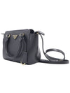 Women s Prada 1BA380 Black Saffiano Gold Triangle Logo Mini Tote 2WAY gt bag Gangbuk used luxury goods - PRADA - BALAAN 4