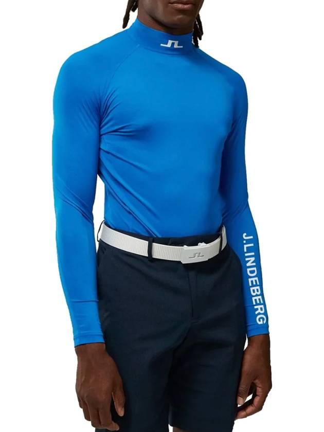 Golf T-Shirt Compression Top Blue - J.LINDEBERG - BALAAN 3