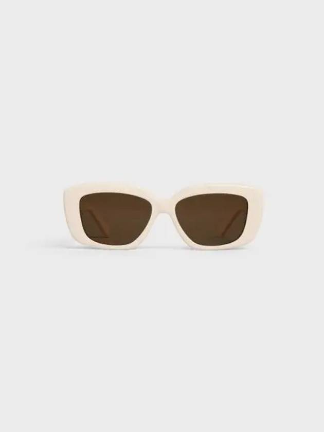 Eyewear Triomphe 04 Rectangle Sunglasses Ivory - CELINE - BALAAN 1