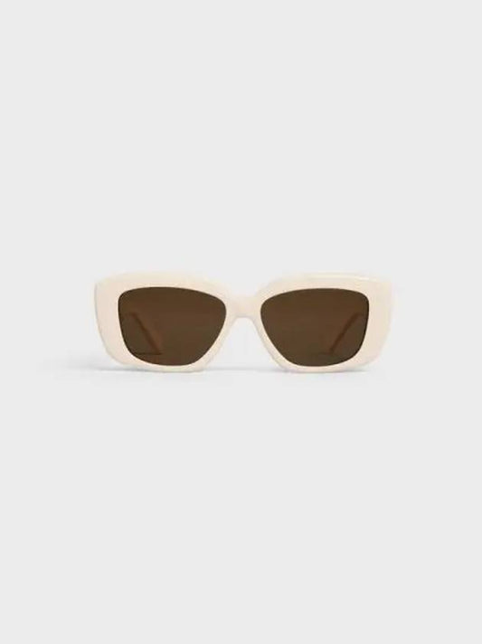 Eyewear Triomphe 04 Rectangle Sunglasses Ivory - CELINE - BALAAN 1