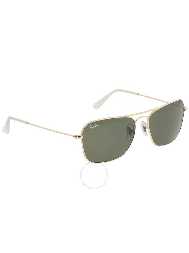 Ray Ban Caravan Green Classic G-15 Square Unisex Sunglasses RB3136 001 55 - RAY-BAN - BALAAN 2