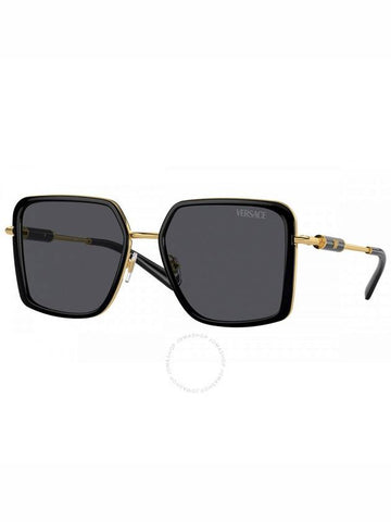 Versace Dark Grey Square Ladies Sunglasses VE2261 100287 56 - VERSACE - BALAAN 1