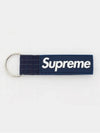 RN101837 NAVY strap logo keychain key ring - SUPREME - BALAAN 3