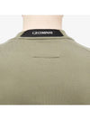 Men's Lens Wappen Diagonal Sweatshirt Bronze Green - CP COMPANY - BALAAN.