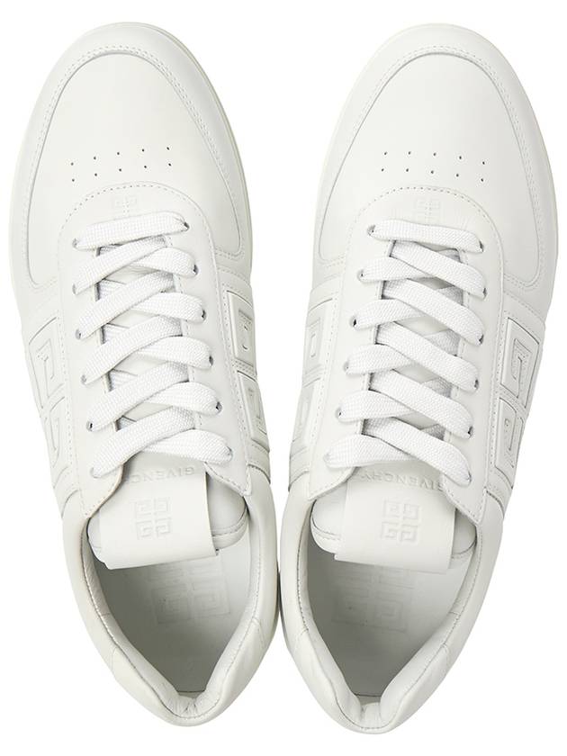 G4 Logo Calfskin Low Top Sneakers White - GIVENCHY - BALAAN 3