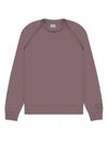 Light Fleece Logo Crew Neck Sweatshirt Purple - CP COMPANY - BALAAN 1