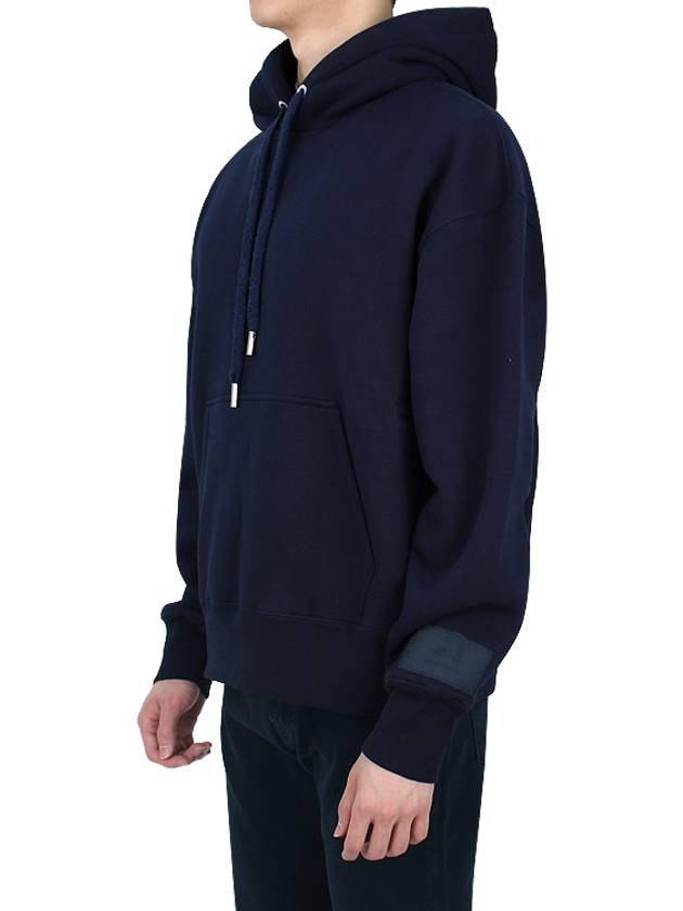 Label Hoodie Navy - AMI - BALAAN 4